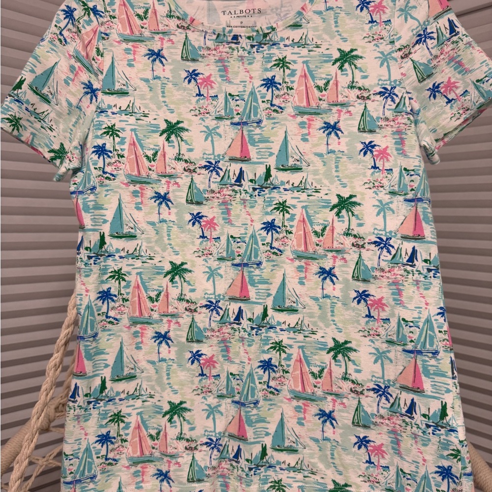 Talbots Vibrant Nautical Tee